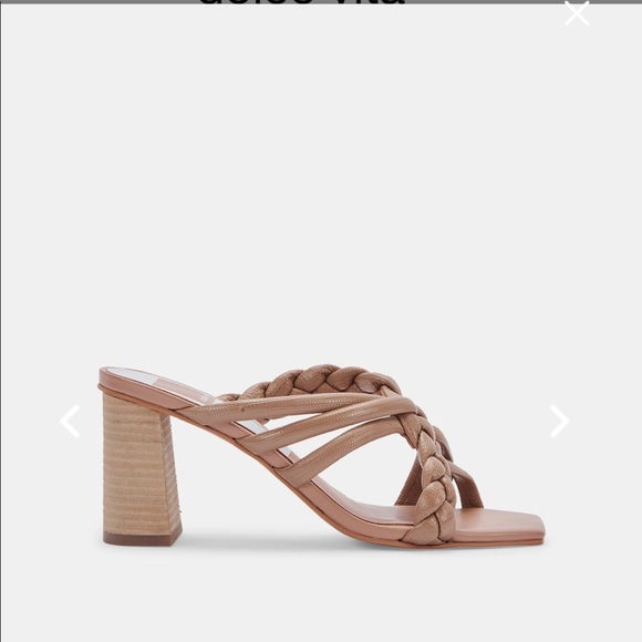 NEW Dolce Vita Pipin Heel - Cafe Embossed Leather 7.5 - Picture 2 of 10